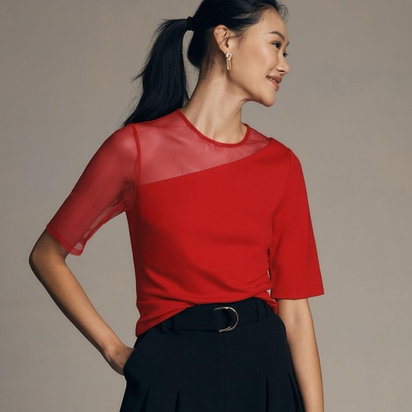 Anthropologie Tops - NWT Anthropologie Sunday In Brooklyn Ponte Mesh Top